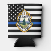 Politiedienst Aangepaste Logo Handhaving Blikjeskoeler (Voorkant)