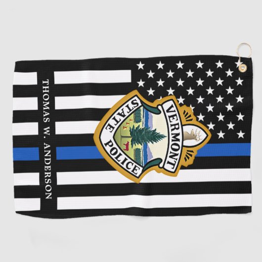 Politiedienst Aangepaste Logo Handhaving Golfhanddoek (Horizontaal)