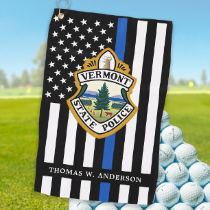 Politiedienst Aangepaste Logo Handhaving Golfhanddoek