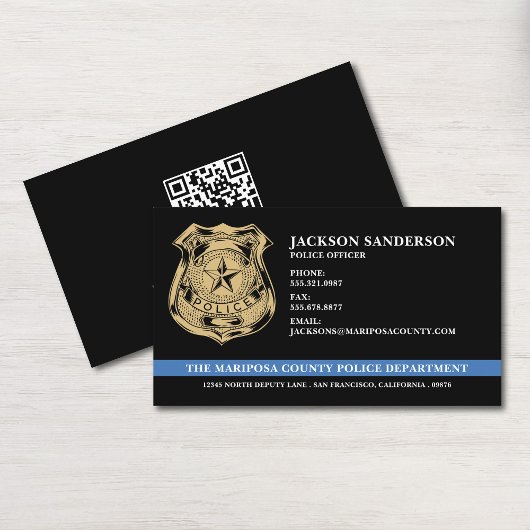 Politiedienst Wetshandhaving QR Code Logo Visitekaartje