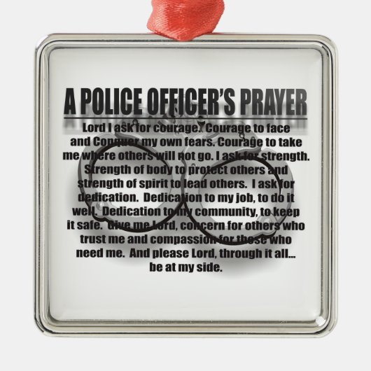 POLITIEDIENSTEN PRAYER ORNAMENT (Voorkant)