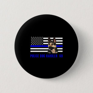 Politiedog-handler Ronde Button 5,7 Cm