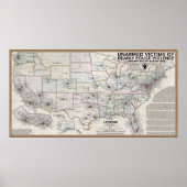 Politiegeweldkaart Poster (Voorkant)