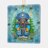 politiegnoom keramisch ornament (Links)