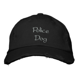 Politiehond geborduurd Baseball Pet
