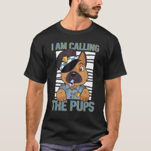 Politiehond K9 Officier Duitse Herder Ik Bel T-shirt