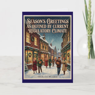 Politiek Correct Kantoor Kerstmis Kaart
