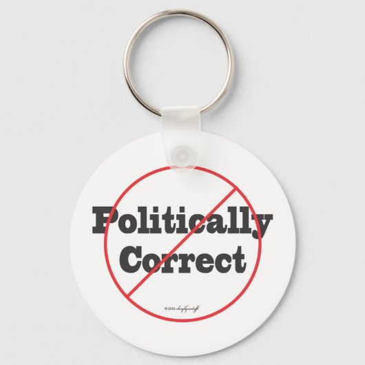 Politiek correct niet sleutelhanger (Voorkant)
