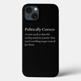 Politiek correcte offensieve afdruk van definitie iPhone 13 hoesje