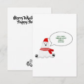 Politiek correcte vakantie bedankkaart (Voorkant / Achterkant)