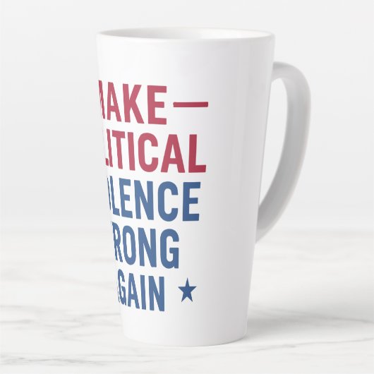 Politiek geweld weer verkeerd doen latte mok (Rechterhoek)