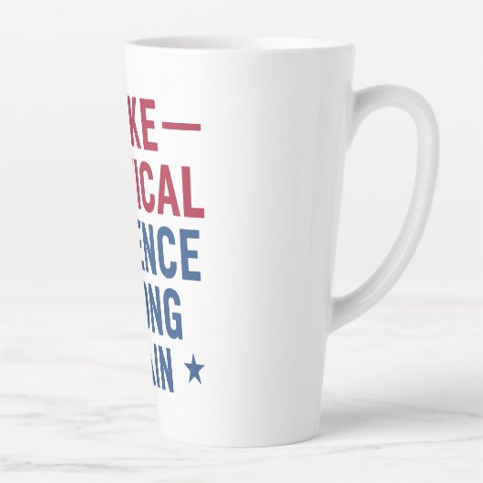 Politiek geweld weer verkeerd doen latte mok (Rechts)