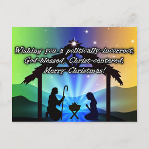Politiek Incorrecte Kerstkaart voor Christenen Briefkaart
