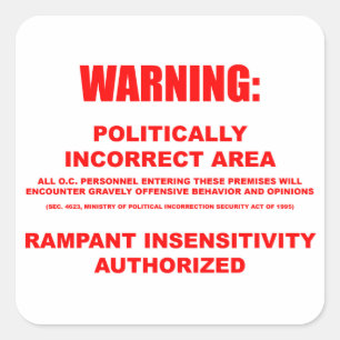 Politiek incorrecte Sticker