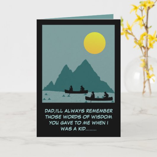 Politiek incorrecte vaderdag kaart (Gele Bloem)