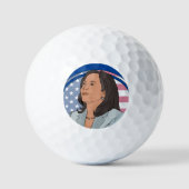 Politiek Kamala Harris Golfballen (Voorkant)