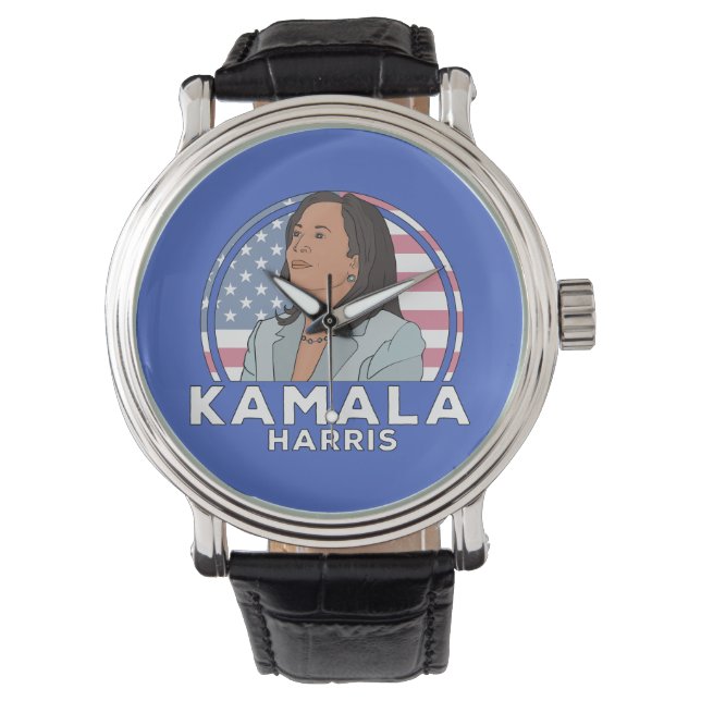 Politiek Kamala Harris Horloge (Voorkant)