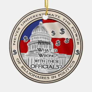 Politiek miljardair ornament