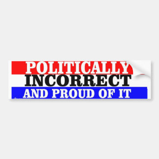 POLITIEK ONCORRECT BUMPERSTICKER
