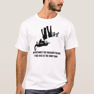 Politiek onjuist skydiving t-shirt