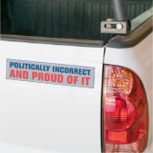 Politiek onjuiste Bumpersticker (Op Truck)