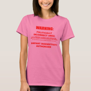 Politiek onjuiste hoes met lange opening t-shirt