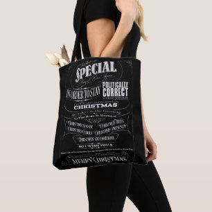 Politiek Onjuiste Schoolbord Prettig Kerstfeest Tote Bag