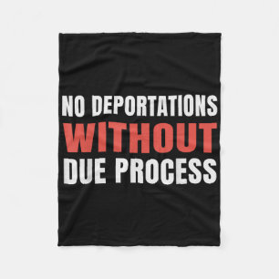 Politiek protest Geen deportaties zonder de juiste Fleece Deken