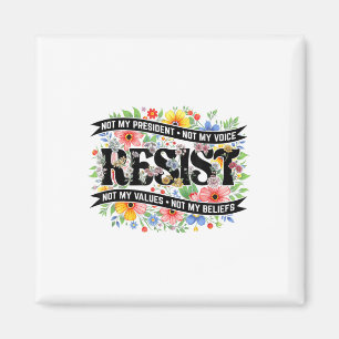 Politiek protest verzet niet mijn President resi Magneet