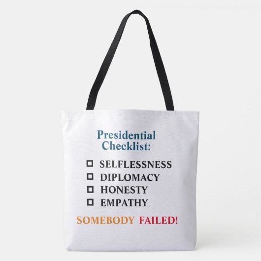 Politiek tas, antitrump Tas (Voorkant)