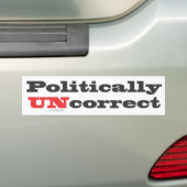 politiek UNright 1.ai Bumpersticker (Op auto)