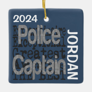 Politiekapitein Extraordinaire CUSTOM Keramisch Ornament