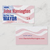 Politieke actie - Visitekaartje (Voorkant / Achterkant)