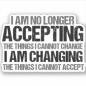 Politieke activist Inspirerend citaat over verande Sticker (Voorkant)