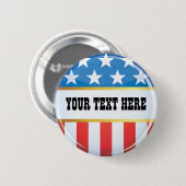 Politieke Amerikaanse vlag Button (Voorkant /achterkant)