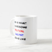 politieke analist , geweldige koffiemok (Voorkant links)