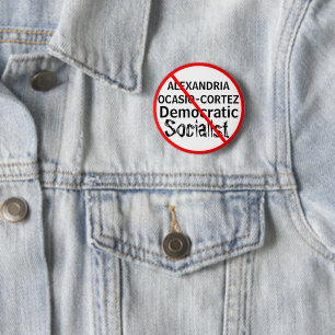 Politieke Anti-Alexandria Ocasio-Cortez Ronde Button 5,7 Cm