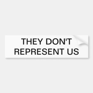 POLITIEKE BUMPERSTICKER