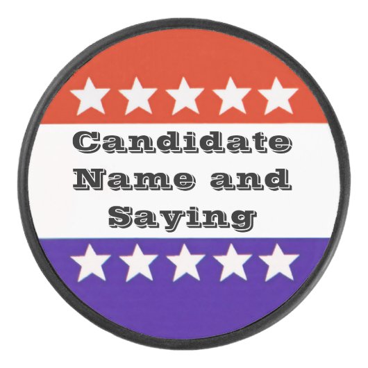 Politieke Button Hockey Puck (Voorkant)