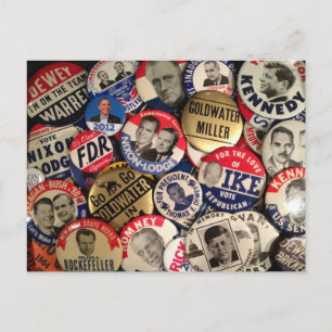 Politieke Buttonnen Briefkaart