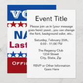 Politieke campagne kaart (Voorkant / Achterkant)