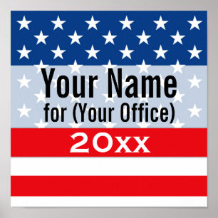 Politieke campagne Niet-partijgebonden Gedrukte ka Poster