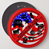 Politieke Campagnevertegenwoordiger Button (Voorkant /achterkant)