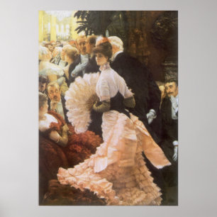 Politieke Dame door James Tissot, antieke Victoria Poster