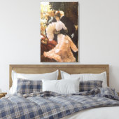 Politieke dame door James Tissot, Victorian tijdpe Canvas Afdruk (Insitu (Slaapkamer))