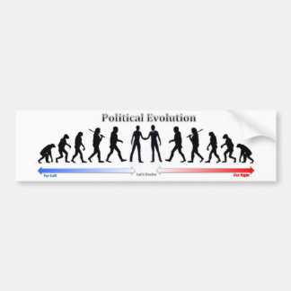 Politieke evolutie bumpersticker