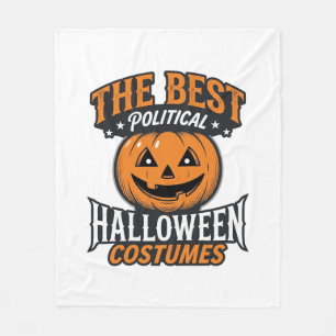 Politieke Halloween Kostuum Pompoen Vintage T-shir Fleece Deken