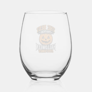 Politieke Halloween Kostuum Pompoen Vintage T-shir Wijnglas Zonder Voet