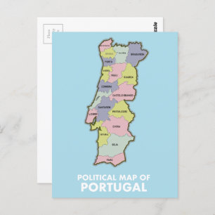 Politieke kaart Portugal