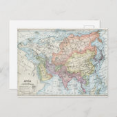 Politieke kaart van Azië (1916) (Voorkant / Achterkant)